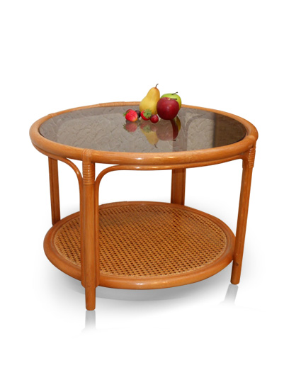 MOBILIER EN ROTIN | Salons : table de salon - cannage -