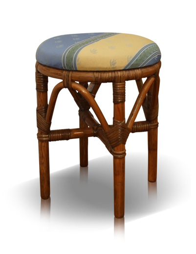 MOBILIER EN ROTIN | Salons : tabouret en rotin