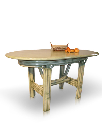 MOBILIER EN ROTIN | Salles  manger : table - Isabella -