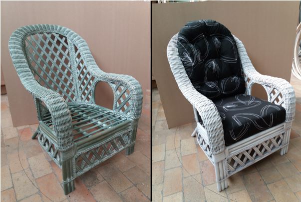 RENOVATION / RELOOKING |  : rnovation fauteuil en rotin