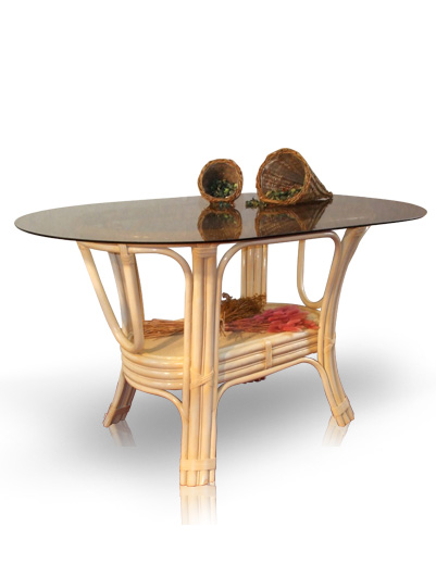 MOBILIER EN ROTIN | Salles  manger : table - Irma -