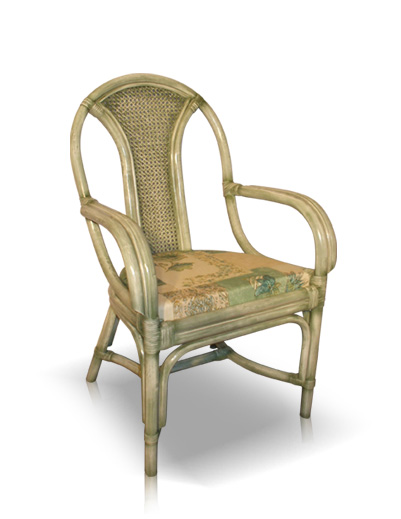 MOBILIER EN ROTIN | Salles  manger : chaise - Isabella coudes -