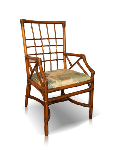 MOBILIER EN ROTIN | Salles  manger : chaise - Quadrille coudes -