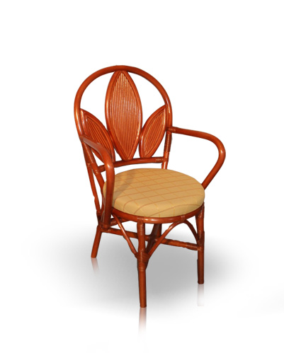 MOBILIER EN ROTIN | Salles  manger : chaise - Trefle coudes -